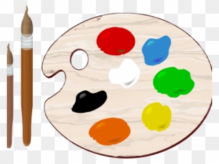 Palette Clipart School - Painting Palette Transparent - Png Download