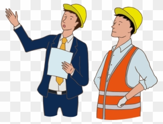 Discussing Workers - Illustration Clipart