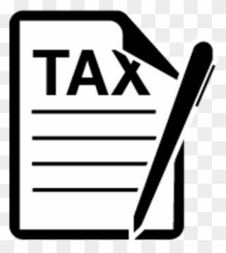 Tax Clipart Tax Bill - Taxes Clip Art Black And White - Png Download