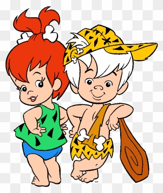 Flintstones Cartoon Characters Clip Art Images Are - Pebbles And Bam Bam Png Transparent Png