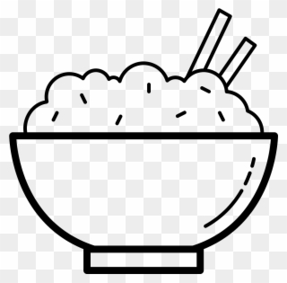 Rice Bowl Icon - Rice Clipart