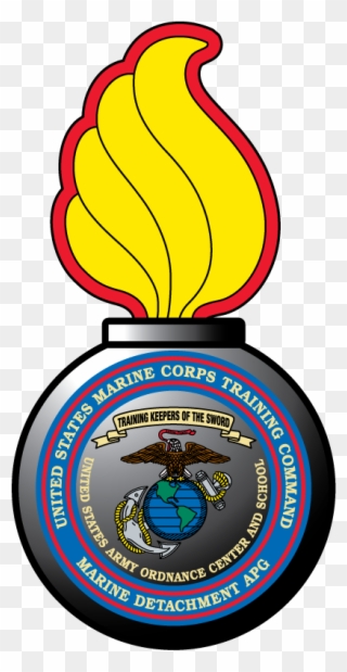 Usmc United State Marine Corp Training Command - Marine Corps Ordnance Patch Clipart