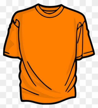 Orange Shirt Clipart - Png Download