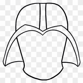 Dart Drawing Simple - Draw Darth Vader Head Clipart