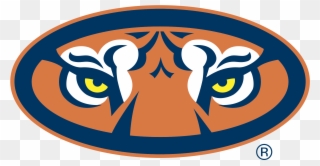 Auburn Tigers Logo Transparent Vector Freebie Supply - Auburn Tiger Eyes Logo Clipart