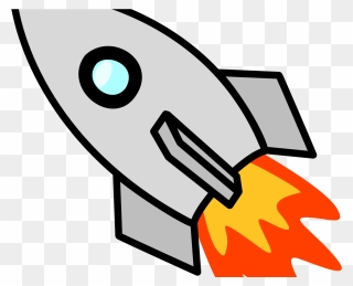 Fire Flames Clipart Rocket Ship - Rocket Launch Clip Art - Png Download