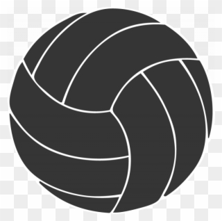Free Volleyball Clipart Black And White - Volleyball Clipart Transparent Background - Png Download