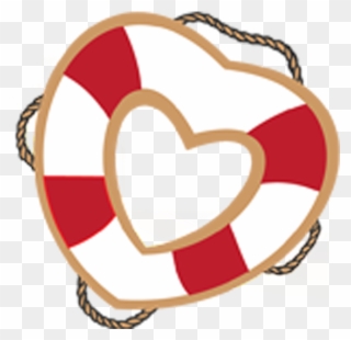 Blog As I Watched On Television People - Heart Life Preserver Clipart