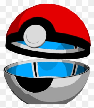 Pokeball Clipart Opened - Pokemon Ball Open Png Transparent Png