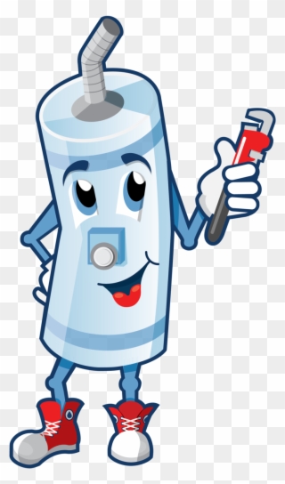 Iverson Wally Waterheater Caricature 300dpi Final Clipart