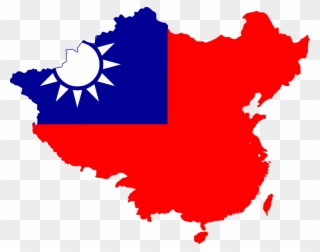 Picture - Republic Of China Flag Map Clipart