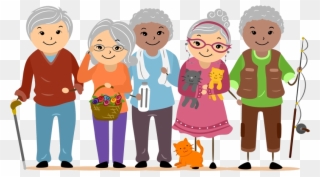 Senior Services - Older Adults Clip Art - Png Download