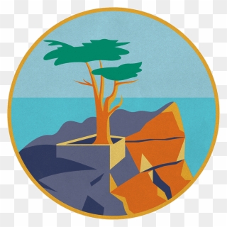 The Only Two Places In The World Where The Famous Monterey - Tree Clipart