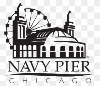 Ferris Wheel Clipart Navy Pier - Navy Pier Chicago Logo - Png Download