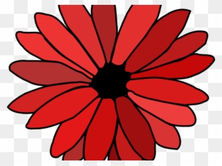 Red Flower Clipart 70 Flower - Red Flower Clip Art - Png Download
