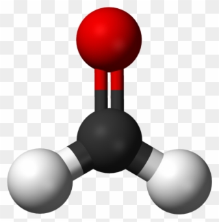Picture A Water Molecule Two Hydrogen Atoms Attached - Formaldehyde 3d Clipart
