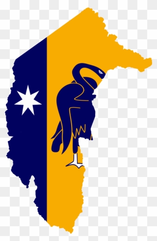 Flag Map Of The Australian Capital Territory - Australian Capital Territory Flag Map Clipart
