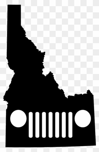 Idaho Grille Decal - Idaho State Clip Art - Png Download