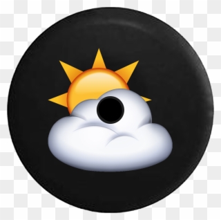 Jeep Wrangler Jl Backup Camera Day Text Emoji Sun Cloud - Emoji Clipart