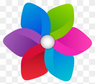 Check Out Our New And Improved Pinwheel Logo Clipart
