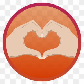 Heart Hand Vector Clipart Image - Mãozinhas Fazendo Formato De Coração Emoji - Png Download