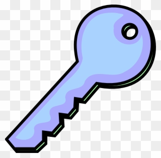 Light Purple Key Clip Art At Clker - Transparent Key Clipart - Png Download