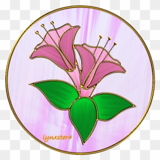 Stained Glass Flower - Stained Glass Clipart