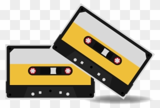 Free Vector Cassette Tape Vectors - Cassette Tape Flat Vector Clipart