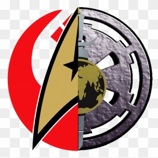 Trek Vs Logos Good Evil Png By - Star Wars Star Trek Logo Clipart