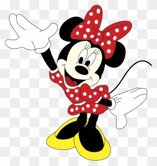 Minnie Mouse Raising Hand Clipart