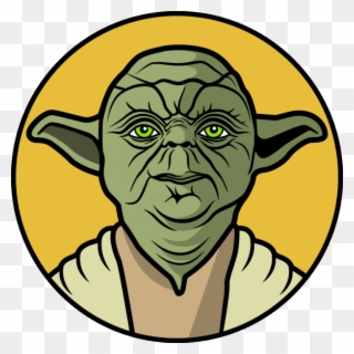 If Star Wars Played Basketball - Cartoon Yoda Face Clipart
