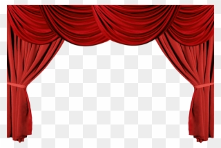 Download Stage Curtains Clipart Theater Drapes And - Stage Curtains - Png Download