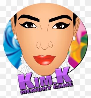 Kim Kardashian Memory Puzzle - Kardashians Art Png Clipart