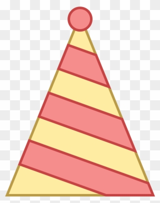 Party Hat Icon - Triangle Party Hat Clipart - Png Download