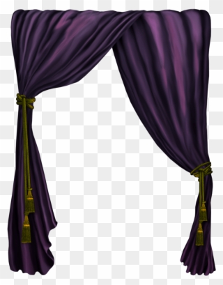Curtain Clip Art - Purple Curtains Png Transparent Png