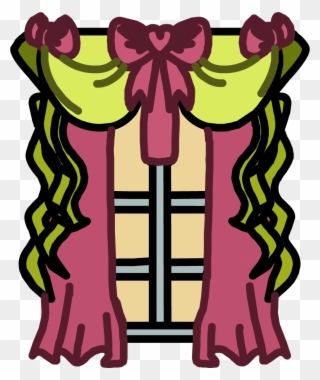 Curtain Clipart Pink Curtain - Curtain - Png Download