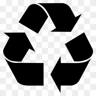 Check, And Double Check, What Can Be Recycled - Recycle Symbol Silhouette Clipart