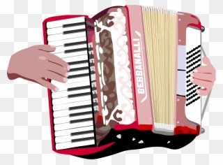 Accordian, Harmonica, Dulcimers And Piano - Air Accordion Original Shirt Clipart