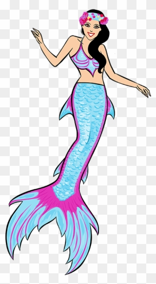 Alt Text Here - Realistic Mermaid Cartoon Clipart