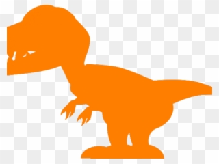 Orange Clipart T Rex - Red T Rex Clipart - Png Download