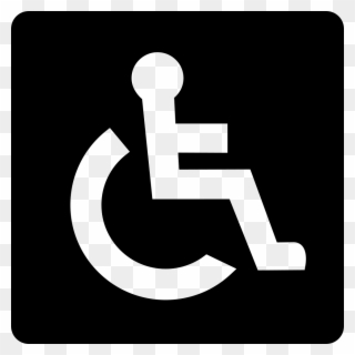 Banner Freeuse Wheelchair Accessibility Png Icon - Señal Silla De Ruedas Clipart
