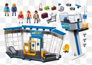 Playmobil Airport With Control Tower - Playmobil 5338 Airport With Control Tower Clipart