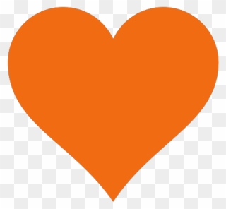 Clipart Info - Orange Heart Png Transparent Png