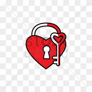 Download Heart Clipart Heart Clip Art - Lock - Png Download
