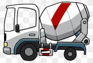 Concrete Truck Png - Concrete Mixing Truck Cartoon Clipart