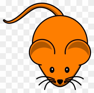 Orange Mouse Clip Art - Cartoon Mouse Png Transparent Png
