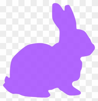 Purple Rabbit Clip Art - Purple Bunny Clip Art - Png Download