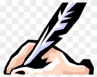 Quill Clipart Hand Writing - Hand Writing Clipart - Png Download
