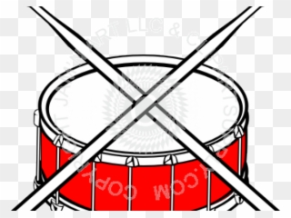 Drum Clipart Draw - Marching Band - Png Download