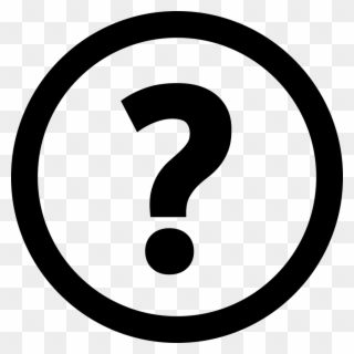 Question Mark In Circle - Copyleft Symbol Clipart